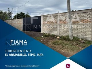 Terreno Bardeado en Renta en el Armadillo, Tepic, Nayarit. (EL)