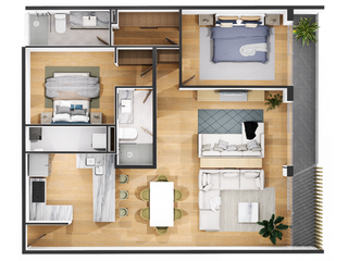 Elvira Residences Modelo 2R y 3R