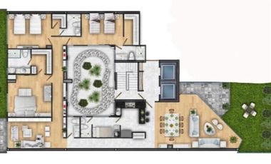 Estrena Exclusivo Garden House - Paseo de la Reforma y Lomas de Bezares