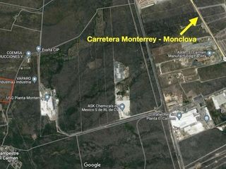 TERRENO INDUSTRIAL EN RENTA EL CARMEN, N.L.