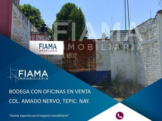 BODEGA CON OFICINA EN VENTA, COL. AMADO NERVO, TEPIC, NAY. (EN)