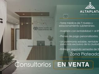 Consultorio en pre VENTA, Zona Plateada, Centro medico MB Pachuca, Hidalgo