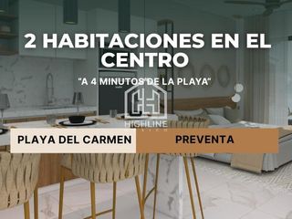 Departamento en playa del carmen zona centro
