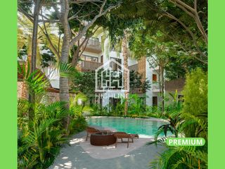 PENTHOUSE CON ROOFTOP Y TERRAZA. TULUM,REGIÓN 15. AMUEBLADO Y EQUIPADO. FINANCIAMIENTO A 60 MESES