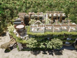 DEPARTAMENTO EN VENTA EN TULUM 2 HABITACIONES CON ÁREA DE YOGA, SALA DE CINE, SPA Y CABINA DE VIDEO