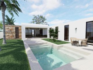 CASA EN VENTA MERIDA, KOMCHEN, PRIVADA LA REJOYADA, 1 PLANTA, A 8 MESES.