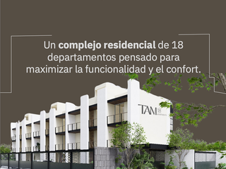 DEPARTAMENTO EN VENTA MERIDA, DZITYA, COMPLEJO TAM18, DICIEMBRE 2026.