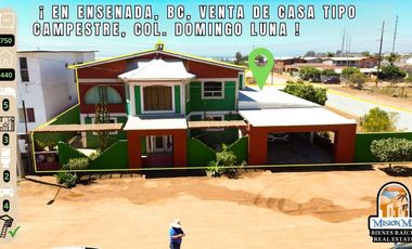 Venta de casa 5 rec, amplio patio, Col. Domingo Luna