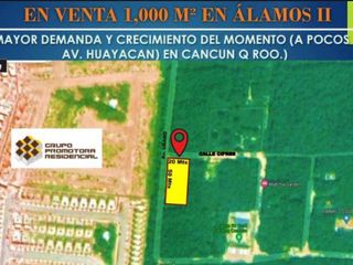 TERRENO EN VENTA CANCUN ALAMOS II