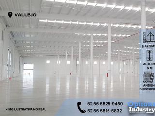 Gran nave industrial para rentar en Vallejo