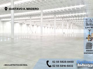 Rental of industrial property in Gustavo A. Madero