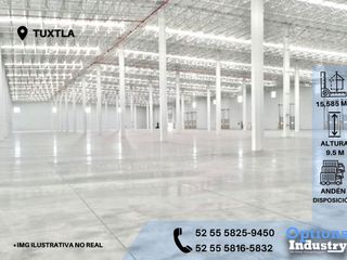 Rent industrial warehouse in Tuxtla