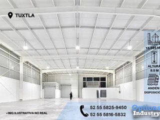Rental of industrial property in Tuxtla