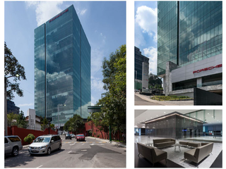 Venta  o Renta de oficina en la torre Espacio Santa Fe