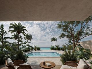 DEPARTAMENTO A PIE DE PLAYA  DEL MAR CARIBE