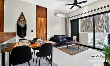 COBA 1 | 3-Bedroom Lock-Off Condo for Sale in Aldea Zamá, Tulum | Turnkey