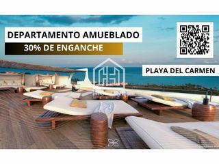 Departamento en venta  amueblado en Playa del Carmen cerca de la playa y 5ta Avenida