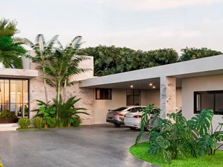 CASA EN VENTA EN MÉRIDA, KOMCHEN, 1 PLANTA,  MOD. 2, LLAVE EN MANO, A 3 MESES.