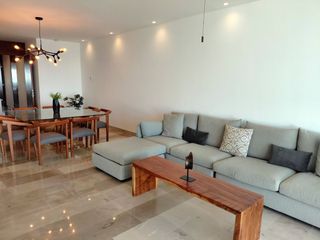 DEPARTAMENTO EN VENTA MERIDA, PLAYA TELCHAC, TURENA, FRENTE AL MAR, AMUEBLADO.