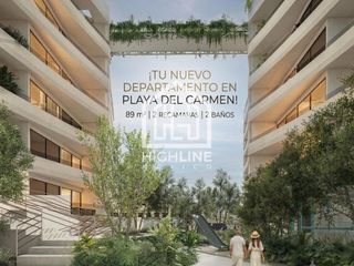 Departamento en  venta en Playa del Carmen con alberca y pets park