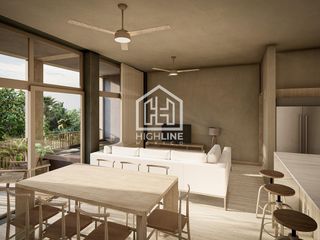 Departamento en Bacalar, en VENTA, 1 habitación, alberca, y con vista a la laguna