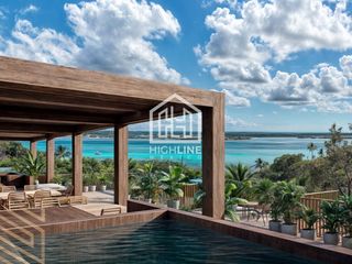 Departamento PH en Bacalar, en VENTA, de lujo, 1 habitacion, alberca, y con vista a la laguna