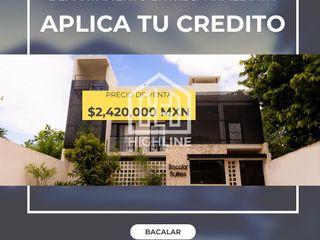 Departamento en Bacalar entrega inmediata, Aplicar Crédito Bancario, Cerca de la Laguna