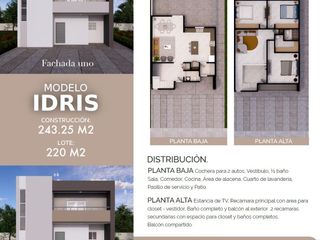 Exclusivo residencial con gran ubicación en Ciudad Juárez. 
Toreos Residencial, modelo Idris