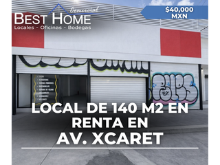 Local en renta de 140 m2 en av. Xcaret - Cancún