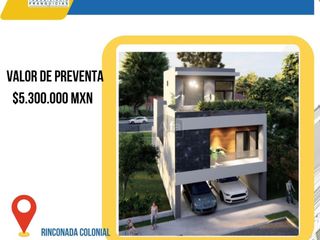 Casa en Preventa Villas Coloniales en Rinconada Colonial Apodaca