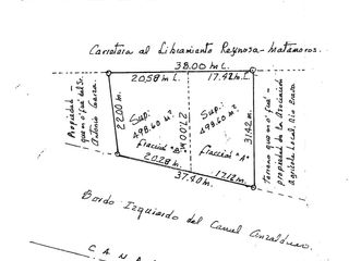 TERRENO EN VENTA EN RIO BRAVO TAMAULIPAS