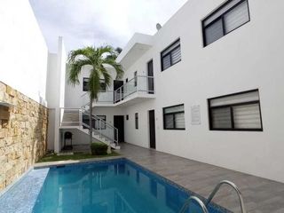 DEPARTAMENTO AMUEBLADO EN RENTA, ALBERCA. CARMEN, CAMPECHE.