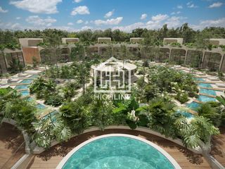 VILLA EN TULUM 2 HABITACIONES 5 MINUTOS DE PLAYA ALBERCA PRIVADA Y JACUZZI ROI BITCOIN PLUSVALÍA