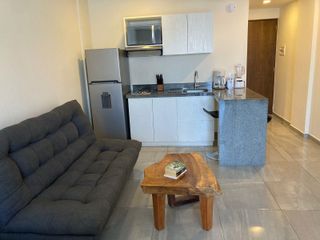 DEPARTAMENTO EN RENTA 1REC 40M2  EN PLAYA DEL CARMEN AMUEBLADO A 5 CALLES DE LA PLAYA