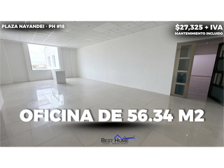 Oficina Ph - 18 de 56.34 m2 en Plaza Nayandei - Cancún