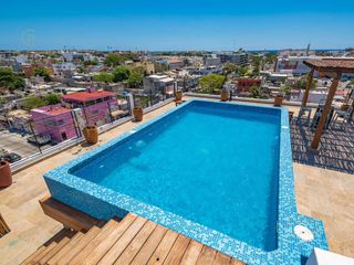 Se renta departamento 1 recamara amueblado alberca  zona Centro Playa del Carmen P4488