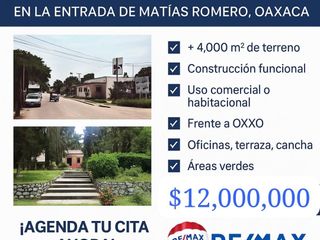 ¡Gran oportunidad de inversión en la entrada de Matías Romero, Oaxaca! - (3)