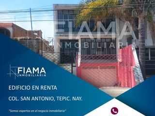 EDIFICIO EN RENTA EN COL. SAN ANTONIO, TEPIC, NAYARIT. (RS)