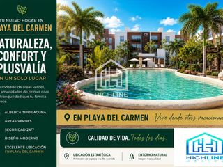 Invierte Departamento de 2 Recamaras en Playa del Carmen