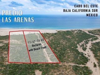 Terreno con playa en venta en Los Cabos, Baja California Sur, a 5 Km de Vidanta.