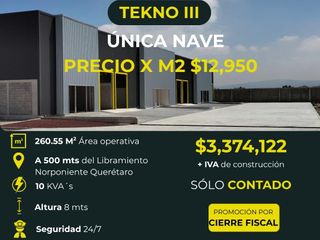 Bodega en venta en promoción por cierre fiscal