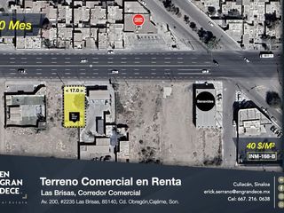 Terreno comercial en Renta en Ciudad Obregon, Sonora VIC.INM168B