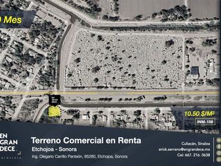 Terreno en Renta en Esquina, Etchojoa Sonora, Comercial o Industrial VIC.INM156