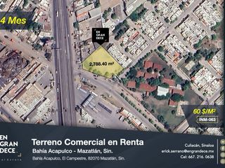 Terreno Comercial en Renta en El Campestre, Mazatlán, Sinaloa VIC.INM063