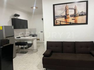 Departamento amueblado y equipado en renta en segunda planta