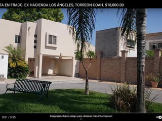 CASA EN RENTA EXHACIENDA LOS ANGELES, TORREON, COAHUILA.