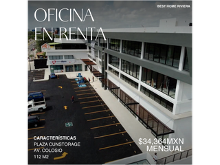 Oficina en renta de 112 m2 en Cunstorage, Cancún
