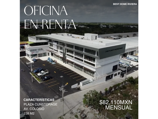 Oficina de 238 m2 en renta en Plaza Cunstorage, Cancún