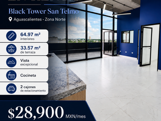 Oficina en renta en Black Tower San Telmo, Aguascalientes