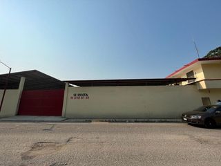 NAVE EN VENTA CON PATIO DE MANIOBRAS-OFICINA-BODEGA - TEAPA, TABASCO